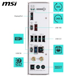 MSI B850 Gaming Plus WiFi PZ Carte mère ATX - pour processeurs AMD Ryzen 9000/8000 / 7000, AM5 - DDR5 Memory Boost (8200+ MT/s O