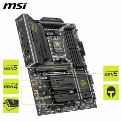 MSI MAG B850 Tomahawk Max WiFi Carte mère, ATX - pour processeurs AMD Ryzen 9000/8000 / 7000, AM5 - VRM 80A SPS, DDR5 Memory Boo