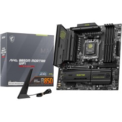 MSI MAG B850M Mortar WiFi Carte mère Micro ATX - pour processeurs AMD Ryzen 9000/8000 / 7000, AM5 - VRM SPS 60A, DDR5 Memory Boo