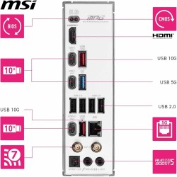 MSI MPG B850 Edge TI WiFi Carte mère ATX - pour processeurs AMD Ryzen 9000/8000 / 7000, AM5 - VRM SPS 80A, DDR5 Memory Boost (84