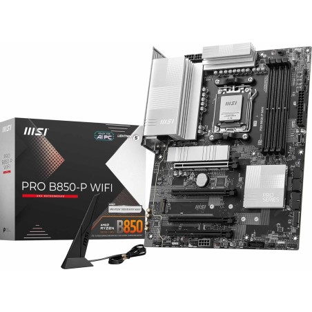 MSI Pro B850-P WiFi Carte mère, ATX - pour processeurs AMD Ryzen 9000/8000 / 7000, AM5 - DDR5 Memory Boost 8200+MT/s (OC), PCIe 