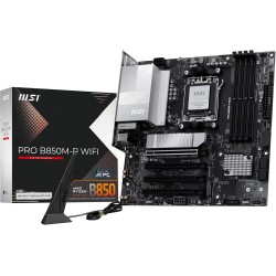 MSI Pro B850M-P WiFi Carte mère, Micro ATX - pour processeurs AMD Ryzen 9000/8000 / 7000, AM5 - DDR5 Memory Boost 8200+MT/s (OC)