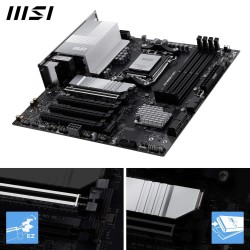 MSI Pro B850M-P WiFi Carte mère, Micro ATX - pour processeurs AMD Ryzen 9000/8000 / 7000, AM5 - DDR5 Memory Boost 8200+MT/s (OC)