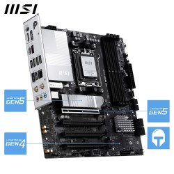 MSI Pro B850M-P WiFi Carte mère, Micro ATX - pour processeurs AMD Ryzen 9000/8000 / 7000, AM5 - DDR5 Memory Boost 8200+MT/s (OC)