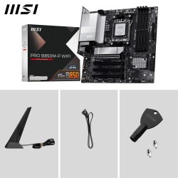 MSI Pro B850M-P WiFi Carte mère, Micro ATX - pour processeurs AMD Ryzen 9000/8000 / 7000, AM5 - DDR5 Memory Boost 8200+MT/s (OC)