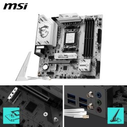 MSI B850M Gaming Plus WIFI6E Carte mère mATX - pour processeurs AMD Ryzen 9000/8000 / 7000, AM5 - DDR5 Memory Boost (8200+ MT/s 