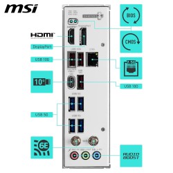 MSI B850M Gaming Plus WIFI6E Carte mère mATX - pour processeurs AMD Ryzen 9000/8000 / 7000, AM5 - DDR5 Memory Boost (8200+ MT/s 