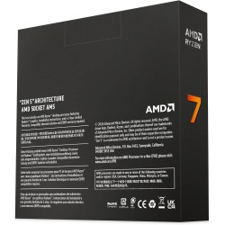 AMD Ryzen 7 9700X Processeur (8 Coeurs/16 Threads), 65W DTP, Socket AM5, Cache 40Mo, jusqu'à 5.5 GHz Fréquence Boost, Pas de Ven