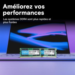 Crucial RAM DDR4 8Go 2400MHz SODIMM CL17, Mémoire pour Ordinateur Portable, Mini PC - CT8G4SFS824A
