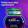 Crucial RAM 4Go de mémoire DDR4 2400MHz CL17 pour Ordinateur Portable CT4G4SFS824A
