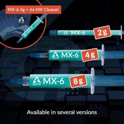 ARCTIC MX-6 (2 g) - Ultime Performance Thermal Paste pour CPU, Consoles, Cartes Graphiques, Ordinateurs Portables, Pâte Thermiqu