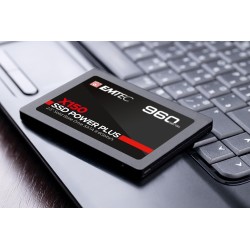 EMTEC - Disque Dur SSD Interne 2,5" - SATA - Collection X150 Power Plus - 3D NAND - 960Go - 10x Plus Rapide qu’un Disque Dur Cla