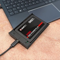 EMTEC - Disque Dur SSD Interne 2,5" - SATA - Collection X150 Power Plus - 3D NAND - 960Go - 10x Plus Rapide qu’un Disque Dur Cla