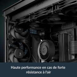 ARCTIC P12 Pro - Ventilateur Puissant et Haut de Gamme, Ventilateur PWM 120 mm, 600-3000 rpm, 0 rpm 5% PWM, Palier à Douille Hyd