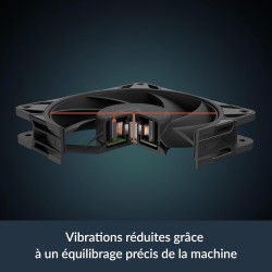 ARCTIC P12 Pro - Ventilateur Puissant et Haut de Gamme, Ventilateur PWM 120 mm, 600-3000 rpm, 0 rpm 5% PWM, Palier à Douille Hyd