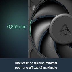ARCTIC P12 Pro - Ventilateur Puissant et Haut de Gamme, Ventilateur PWM 120 mm, 600-3000 rpm, 0 rpm 5% PWM, Palier à Douille Hyd
