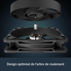 ARCTIC P12 Pro - Ventilateur Puissant et Haut de Gamme, Ventilateur PWM 120 mm, 600-3000 rpm, 0 rpm 5% PWM, Palier à Douille Hyd