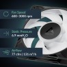 ARCTIC P12 Pro A-RGB - Puissant ventilateur premium, ventilateur PWM 120 mm avec répartiteur de câble en Y, 600-3000 rpm, 0 rpm 