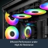 ARCTIC P12 Pro A-RGB - Puissant ventilateur premium, ventilateur PWM 120 mm avec répartiteur de câble en Y, 600-3000 rpm, 0 rpm 