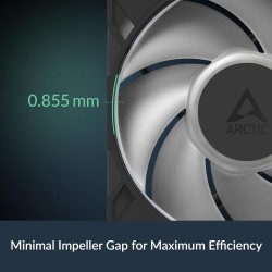 ARCTIC P12 Pro A-RGB - Puissant ventilateur premium, ventilateur PWM 120 mm avec répartiteur de câble en Y, 600-3000 rpm, 0 rpm 