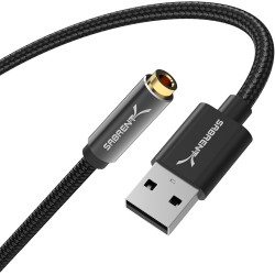 SABRENT Carte Son Externe, Adaptateur Audio USB vers 3,5mm Jack, convertisseur de Carte Son USB avec Stéréo, Micro, pour PS4, PS