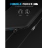 SABRENT Carte Son Externe, Adaptateur Audio USB vers 3,5mm Jack, convertisseur de Carte Son USB avec Stéréo, Micro, pour PS4, PS