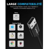 SABRENT Carte Son Externe, Adaptateur Audio USB vers 3,5mm Jack, convertisseur de Carte Son USB avec Stéréo, Micro, pour PS4, PS