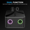SABRENT Adaptateur USB C Jack 3.5 mm, Carte Son Externe Haute Résolution 24 Bits/96 KHz, Prise Jack USB C Double pour Micro et S