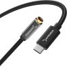 SABRENT Carte Son Externe Type C, Adaptateur Audio USB vers 3,5mm Jack, convertisseur de Carte Son USB avec Stéréo, Micro, pour 