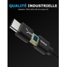 SABRENT Carte Son Externe Type C, Adaptateur Audio USB vers 3,5mm Jack, convertisseur de Carte Son USB avec Stéréo, Micro, pour 