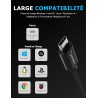 SABRENT Carte Son Externe Type C, Adaptateur Audio USB vers 3,5mm Jack, convertisseur de Carte Son USB avec Stéréo, Micro, pour 