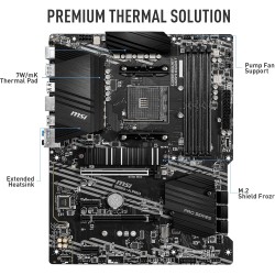 MSI B550-A PRO (AMD AM4, DDR4, M.2, USB 3.2 Gen 2, HDMI, ATX Carte Mère)