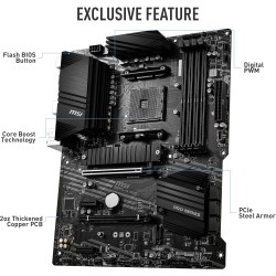 MSI B550-A PRO (AMD AM4, DDR4, M.2, USB 3.2 Gen 2, HDMI, ATX Carte Mère)
