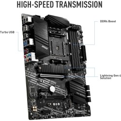 MSI B550-A PRO (AMD AM4, DDR4, M.2, USB 3.2 Gen 2, HDMI, ATX Carte Mère)