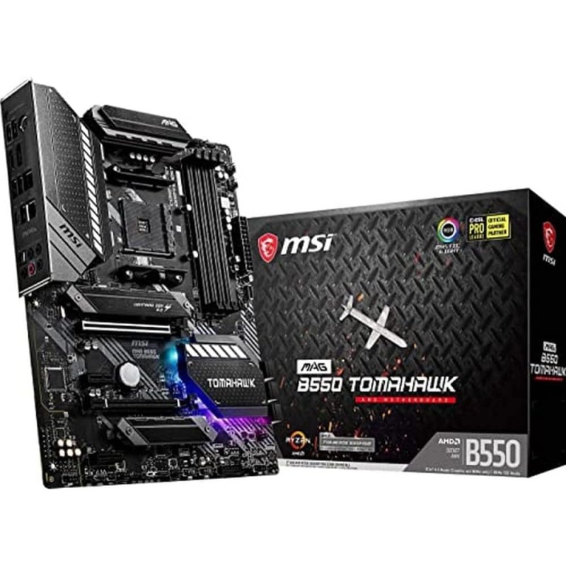 MSI MAG B550 TOMAHAWK Carte mère gaming, ATX, AMD AM4, DDR4, M.2, USB 3.2 Gen 2, HDMI