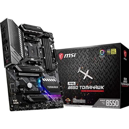 MSI MAG B550 TOMAHAWK Carte mère gaming, ATX, AMD AM4, DDR4, M.2, USB 3.2 Gen 2, HDMI