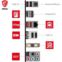MSI B760 GAMING PLUS WIFI Carte Mère, ATX - Pour Processeurs Intel Core 14e, 13e & 12e Génération, LGA 1700 - DDR5 Memory Boost 