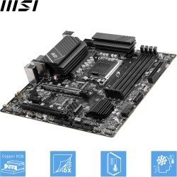 MSI PRO B760M-A WIFI Carte Mère, Micro-ATX - Pour Processeurs Intel Core 14e, 13e & 12e Génération, LGA 1700 - DDR5 Memory Boost