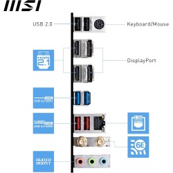 MSI PRO B760M-A WIFI Carte Mère, Micro-ATX - Pour Processeurs Intel Core 14e, 13e & 12e Génération, LGA 1700 - DDR5 Memory Boost