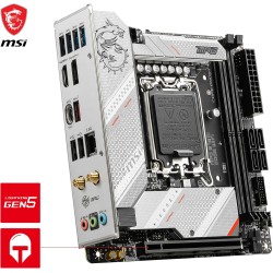 MSI MPG B760I EDGE WIFI Carte Mère, mini-ATX - Pour Processeurs Intel Core 14e, 13e & 12e Génération, LGA 1700 - 8 Direct 90A VR