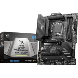 MSI MAG B760 TOMAHAWK WIFI DDR4 Carte Mère, ATX - Pour Processeurs Intel Core 14e, 13e & 12e Génération, LGA 1700 - VRM 75A DrMO