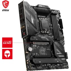 MSI MAG B760 TOMAHAWK WIFI DDR4 Carte Mère, ATX - Pour Processeurs Intel Core 14e, 13e & 12e Génération, LGA 1700 - VRM 75A DrMO