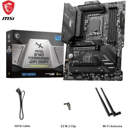 MSI MAG B760 TOMAHAWK WIFI DDR4 Carte Mère, ATX - Pour Processeurs Intel Core 14e, 13e & 12e Génération, LGA 1700 - VRM 75A DrMO