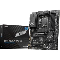 MSI PRO B760-P DDR4 II Carte Mère, Micro-ATX - Pour Processeurs Intel Core 14e, 13e & 12e Génération, LGA 1700 - DDR4 Memory Boo