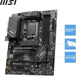 MSI PRO B760-P DDR4 II Carte Mère, Micro-ATX - Pour Processeurs Intel Core 14e, 13e & 12e Génération, LGA 1700 - DDR4 Memory Boo