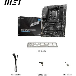 MSI PRO B760-P DDR4 II Carte Mère, Micro-ATX - Pour Processeurs Intel Core 14e, 13e & 12e Génération, LGA 1700 - DDR4 Memory Boo