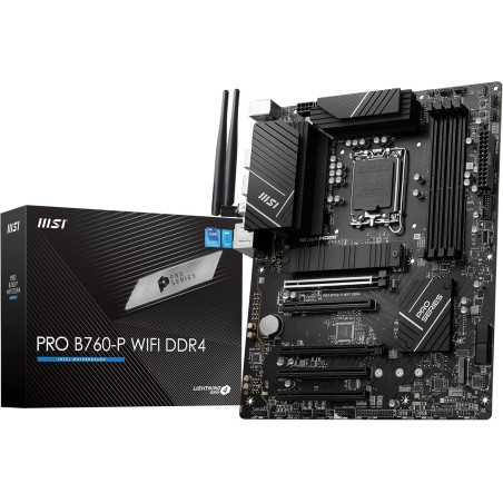 MSI PRO B760-P WIFI DDR4 Carte Mère, ATX - Pour Processeurs Intel Core 14e, 13e & 12e Génération, LGA 1700 - DDR4 Memory Boost 5