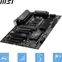 MSI PRO B760-P WIFI DDR4 Carte Mère, ATX - Pour Processeurs Intel Core 14e, 13e & 12e Génération, LGA 1700 - DDR4 Memory Boost 5
