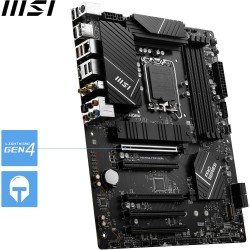 MSI PRO B760-P WIFI DDR4 Carte Mère, ATX - Pour Processeurs Intel Core 14e, 13e & 12e Génération, LGA 1700 - DDR4 Memory Boost 5