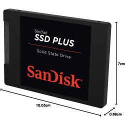 SanDisk SSD Plus SSD 1 to, Disque SSD Interne, SATA III 2.5", Vitesse de Lecture jusqu'à 535 MB/s, Mettez Votre Ordinateur à Niv